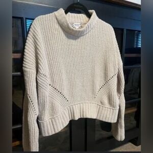 Pink Rose Cream Sweater